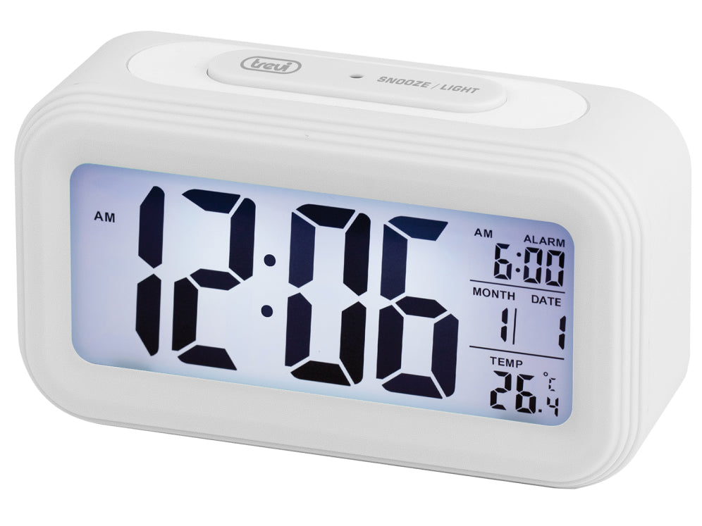 RELOJ DIGITAL CON ALARMA Y TERMÓMETRO TREVI SL 3068 S BLANCO