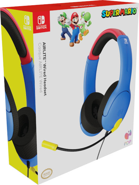 PDP AIRLITE WIRED HEADSET SUPER MARIO (SWITCH/LITE/OLED)