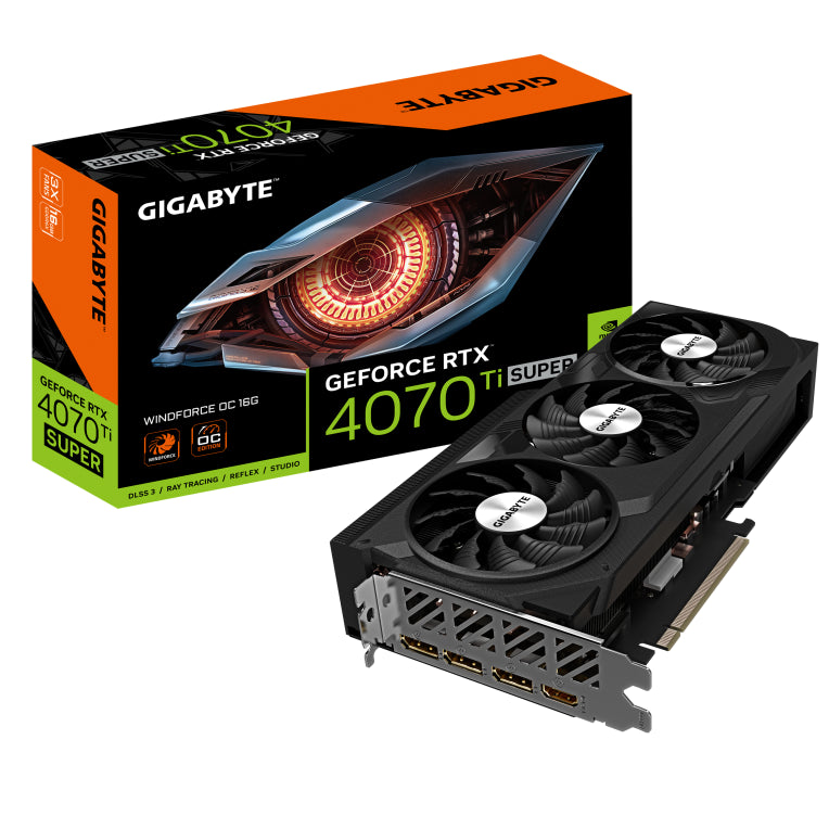 TARJETA GRAFICA GIGABYTE RTX 4070 TI SUPER WINDFORCE OC 16GB