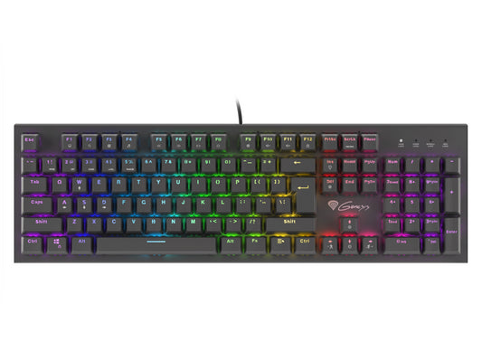 TECLADO GAMING GENESIS THOR 300 RGB MECANICO SWITCH OUTEMU ROJO