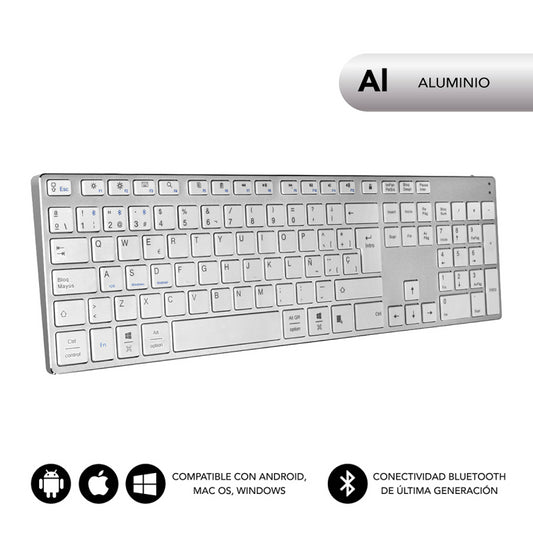 TECLADO SUBBLIM KEYBOARD ADVANCE EXTENDED SILVER