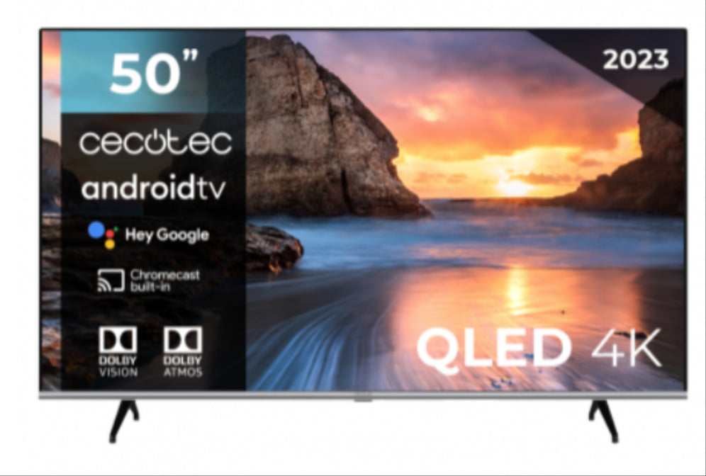 TV CECOTEC 50" QLED 4K ANDROIDTV 11 VQU10050 V