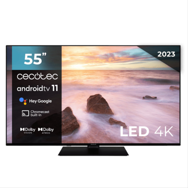 TV CECOTEC 55" LED 4K UHD FRAMELESS ANDROIDTV 11 ALU20055Z