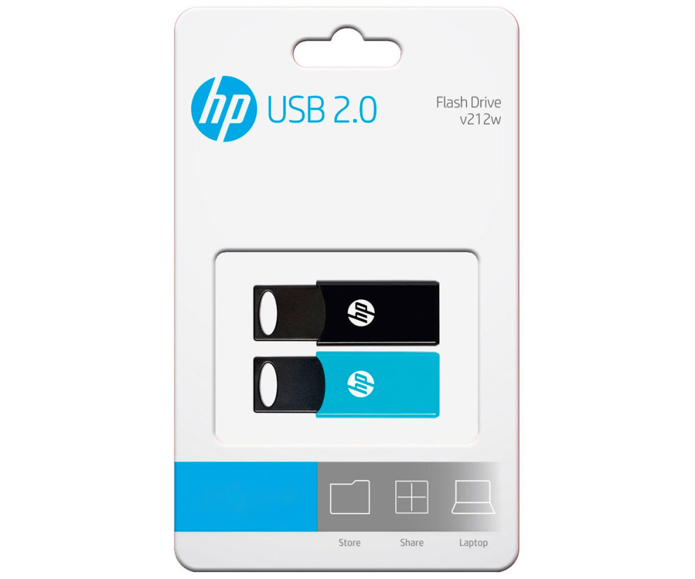 USB 2.0 HP 64GB X 2 TWIN