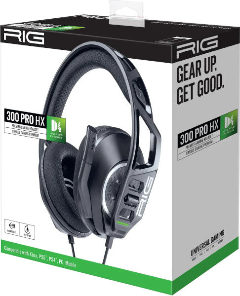 RIG PREMIER GAMING HEADSET 300 PRO HX BLACK (NEGRO) XBOX/PS5/PS4/PC/MOBILE